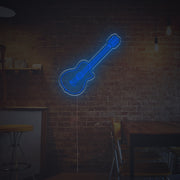 Woden Guitar LED Neon Sign