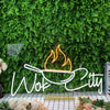 Wok City White Custom Neon Sign