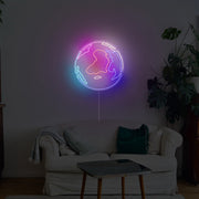 World Neon Sign