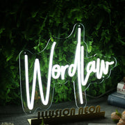 Worldlaw White Neon Sign