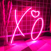 X O Heart LED Neon Sign