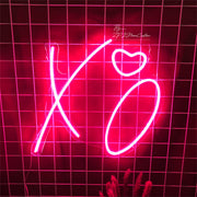 X O Heart LED Neon Sign