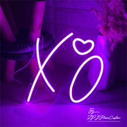 X O Heart LED Neon Sign