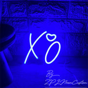 X O Heart LED Neon Sign