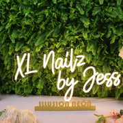 XL Nailz By Jess Yellow Neon Sign