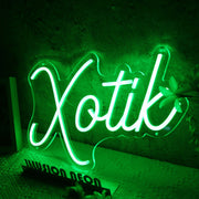 Xotik Green Neon Sign