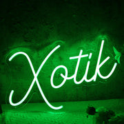 Xotik Green Neon Sign