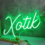 Xotik Green Neon Sign