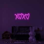 XOXO Heart Shape Neon Sign