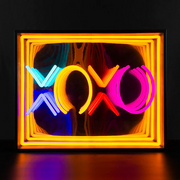 XOXO Infinity Mirror Neon Sign