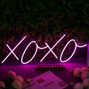 XOXO Purple Neon Sign