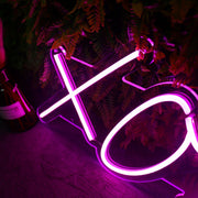 XOXO Purple Neon Sign