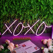 XOXO Purple Neon Sign