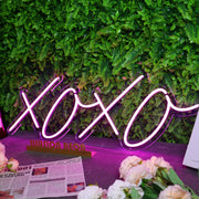 XOXO Purple Neon Sign