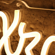 Xyavier And Tara Yellow Neon Sign