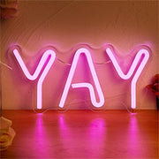 Yay Cute LED Neon Sign