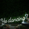 Ye Dancing White Neon Sign