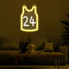 Yellow And White No 24 LED Neon Light