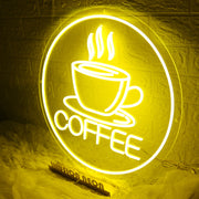 Yellow Coffee Neon Sign