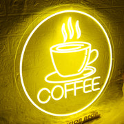 Yellow Coffee Neon Sign