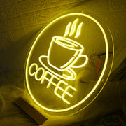 Yellow Coffee Neon Sign