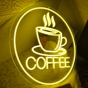 Yellow Coffee Neon Sign