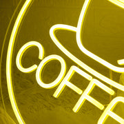 Yellow Coffee Neon Sign