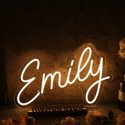 Yellow Emily Neon Sign