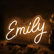 Yellow Emily Neon Sign