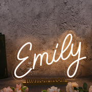 Yellow Emily Neon Sign