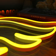 Yellow Flame Neon Sign