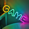 Yellow Green Ice Blue Game Letter LED Neon Sign