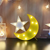 Steel Marquee Letter Yellow Moon White Star Home Bedroom Decor High-End Custom Zinc Metal Marquee Light Marquee Sign