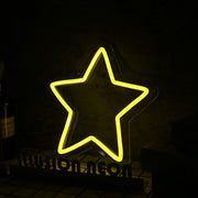 Yellow Star LED Neon Sign