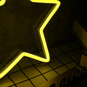 Yellow Star LED Neon Sign