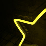 Yellow Star LED Neon Sign