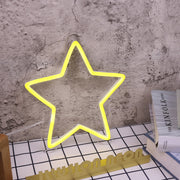 Yellow Star LED Neon Sign