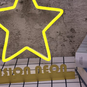 Yellow Star LED Neon Sign