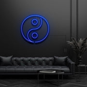 Ying Yang Taoism Symbol Neon Sign