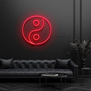 Ying Yang Taoism Symbol Neon Sign