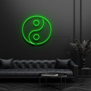 Ying Yang Taoism Symbol Neon Sign