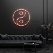 Ying Yang Taoism Symbol Neon Sign