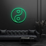 Ying Yang Taoism Symbol Neon Sign