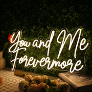 You And Me Forevermore Yellow Neon Sign