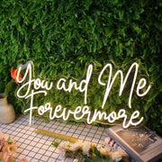 You And Me Forevermore Yellow Neon Sign