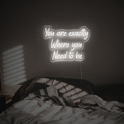 You Are Excatly You Need To Be LED Neon Sign