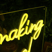 You Are Making A Difference Yellow Neon Sign