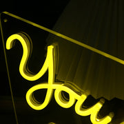 You Are Making A Difference Yellow Neon Sign