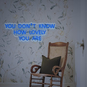 You Dont Know How Lovely You Are LED Neon Sign