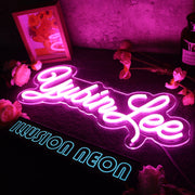 Yubin Lee Purple Neon Sign